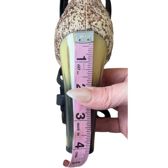 L.A.M.B. Gwen Stefani Korry Black Leather and Calf Hair heels Size 7.5‎ - Picture 8 of 11